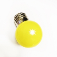 Лампа светодиодная 2Вт.G45 Е-27 форма "шар"матовая жёлтая